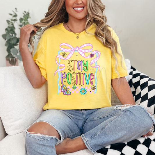 COQUETTE STAY POSITIVE - DTF TRANSFER