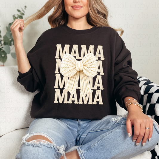 COQUETTE MAMA - FAUX YARN - DTF TRANSFER - Hectic Momma Printing