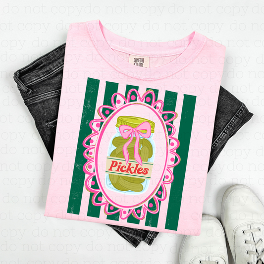 COQUETTE PICKLES - FAUX GLITTER - DTF TRANSFER - Hectic Momma Printing