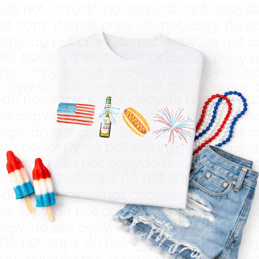 COQUETTE ALL AMERICAN COOKOUT - BEER - DTF TRANSFER - Hectic Momma Printing