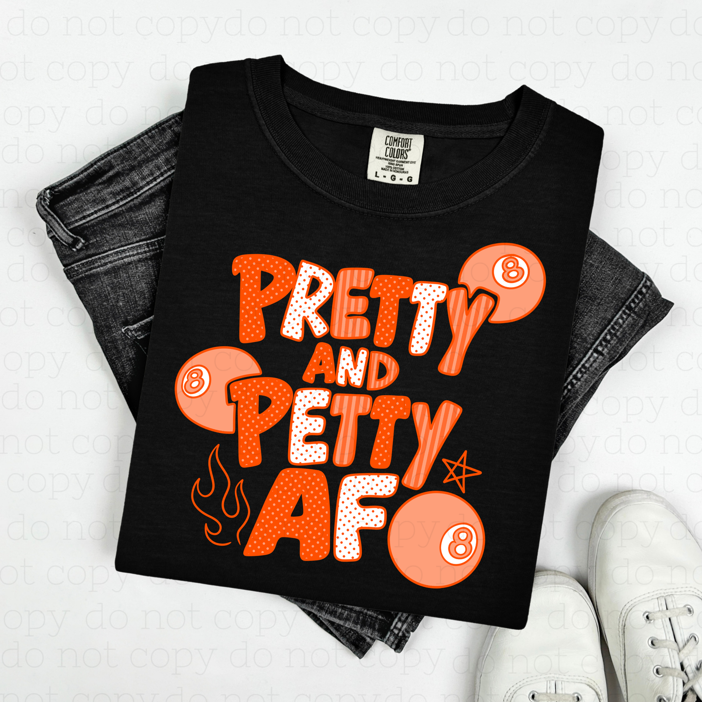 PRETTY AND PETTY AF - DTF TRANSFER - Hectic Momma Printing