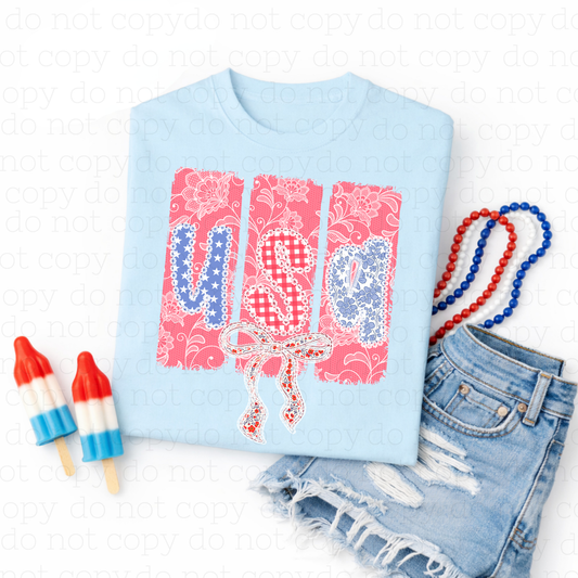 COQUETTE USA - DTF TRANSFER - Hectic Momma Printing