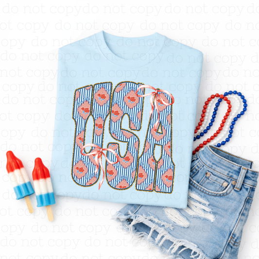 COQUETTE USA - DTF TRANSFER - Hectic Momma Printing