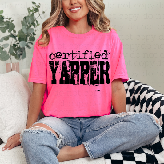 CERTIFIED YAPPER - DTF TRANSFER - Hectic Momma Printing