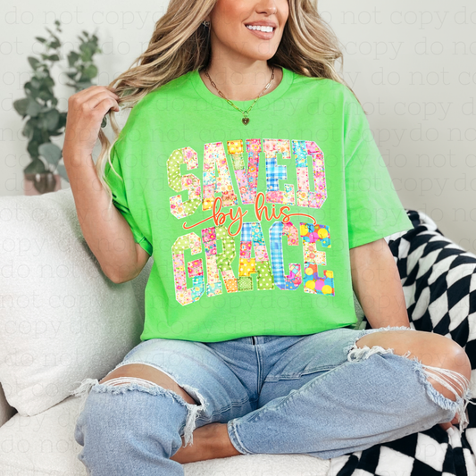 SAVED BY HIS GRACE - DTF TRANSFER