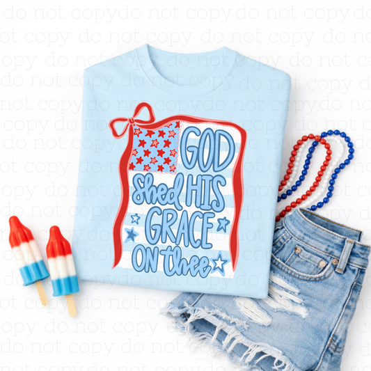 COQUETTE GOD SHED HIS GRACE ON THEE - DTF TRANSFER - Hectic Momma Printing