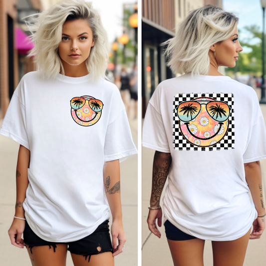 GROOVY BEACH SUN FRONT & BACK - DTF TRANSFER