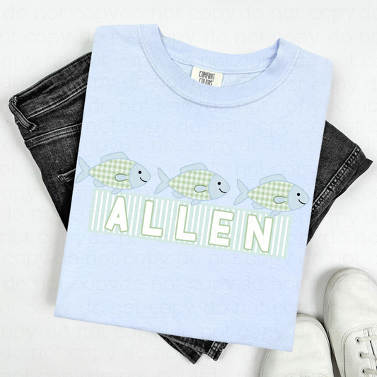 BOY FISH - CUSTOM TRANSFER - Hectic Momma Printing