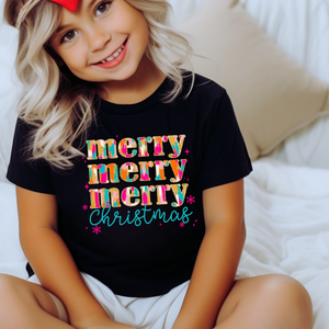 Merry Christmas  Faux Glitter