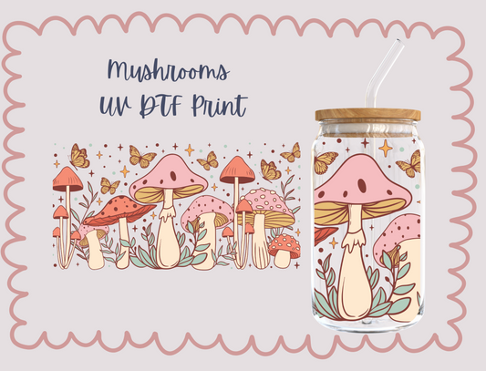 Mushroom UV DTF TRANSFER