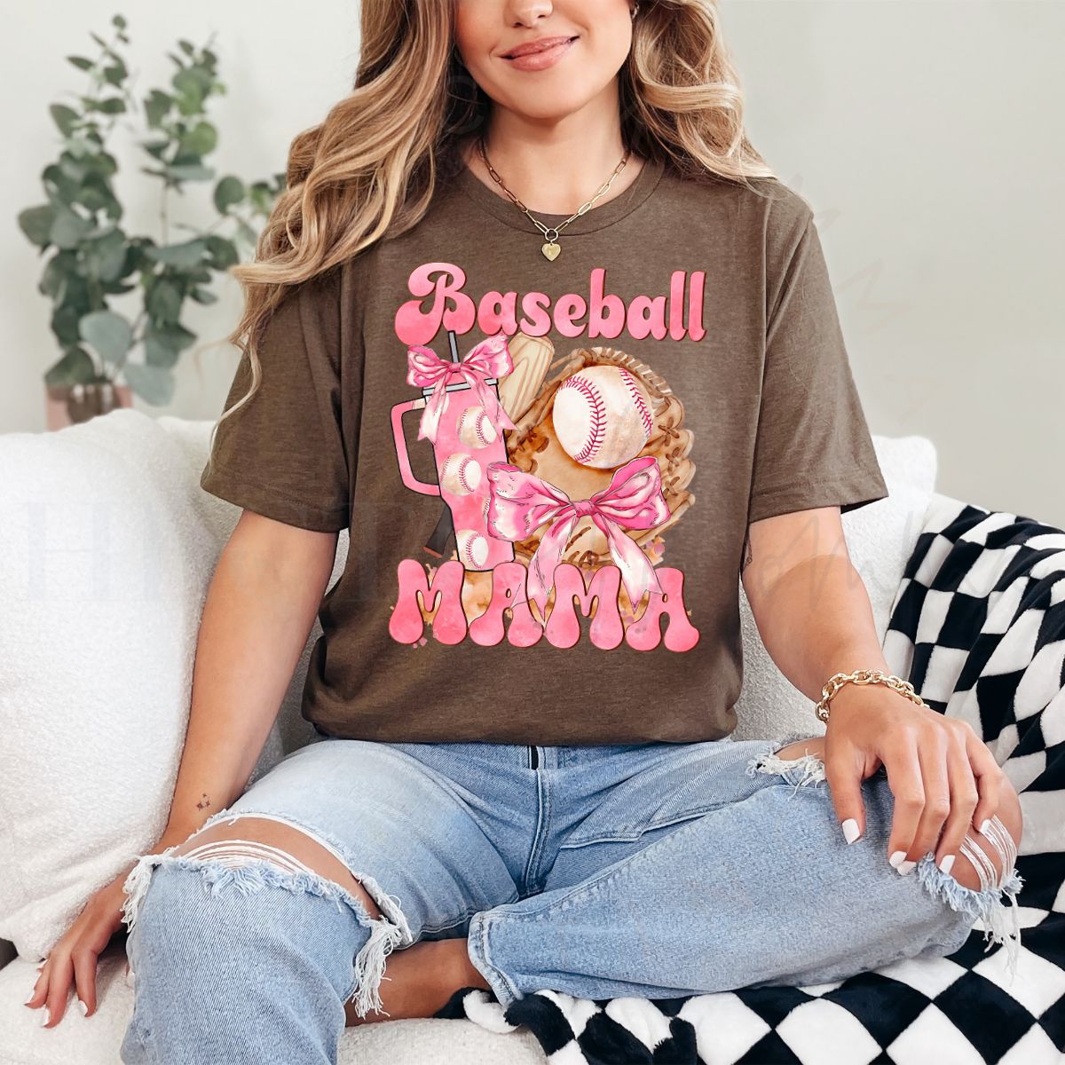 COQUETTE BASEBALL MAMA - DTF TRANSFER