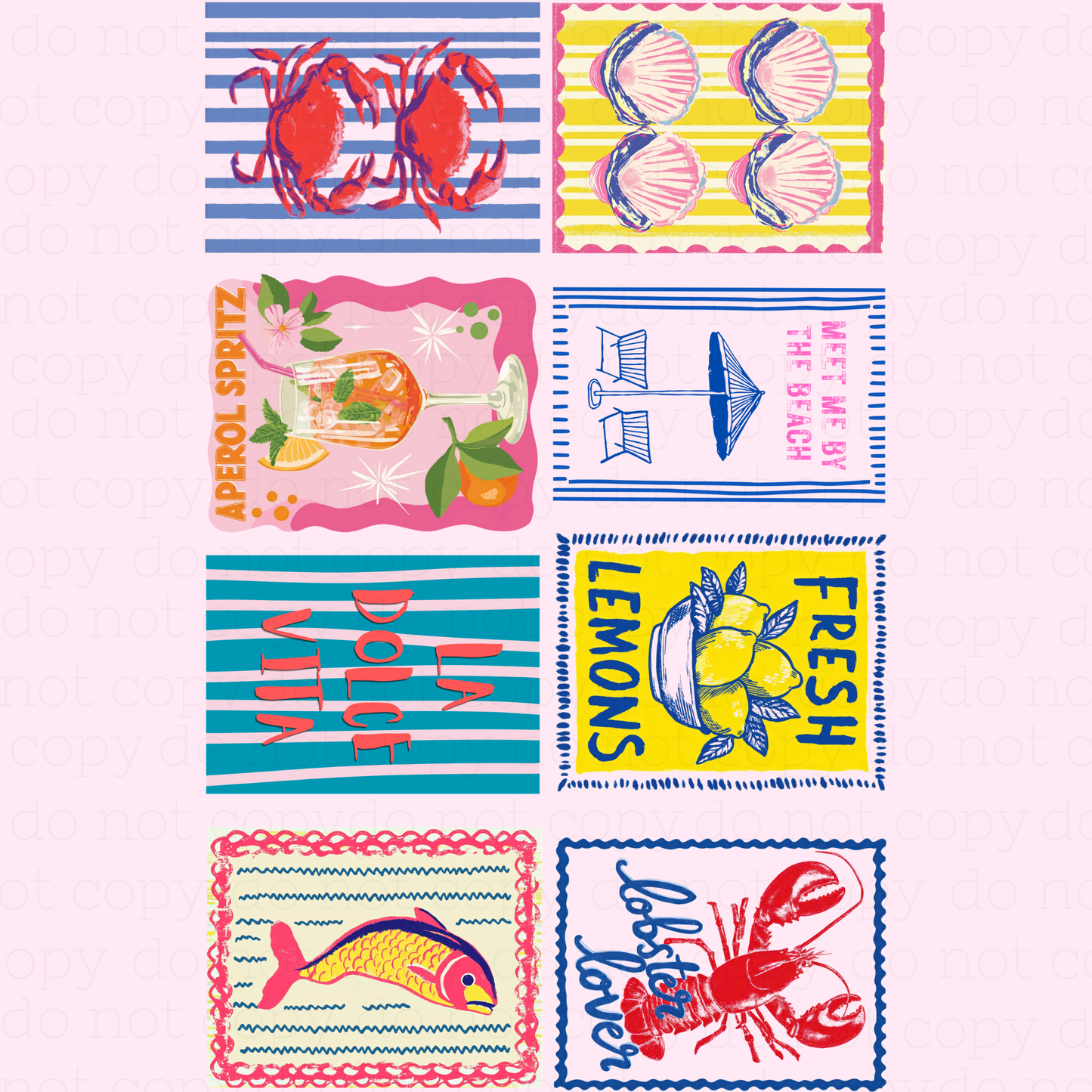 COASTAL SUMMER - GANG SHEET BUNDLE - Hectic Momma Printing