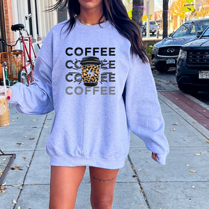 Coffee Leopard Cup DTF Transfer