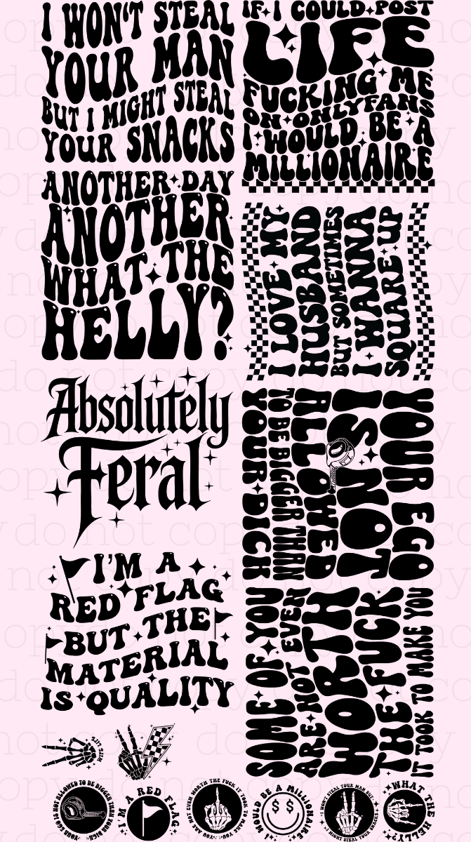 Pocket + Back – Premade DTF Gang Sheet | Ready to Press DTF Transfers