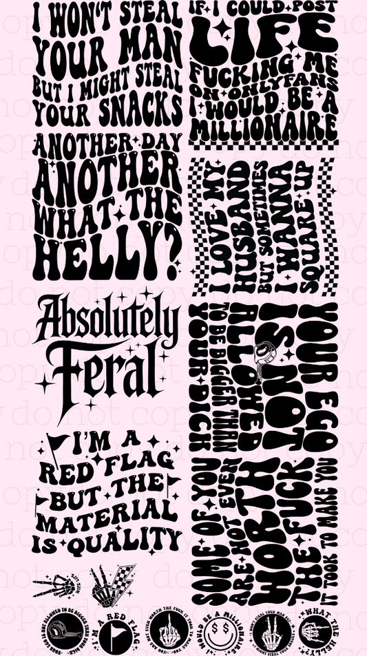 Pocket + Back – Premade DTF Gang Sheet | Ready to Press DTF Transfers