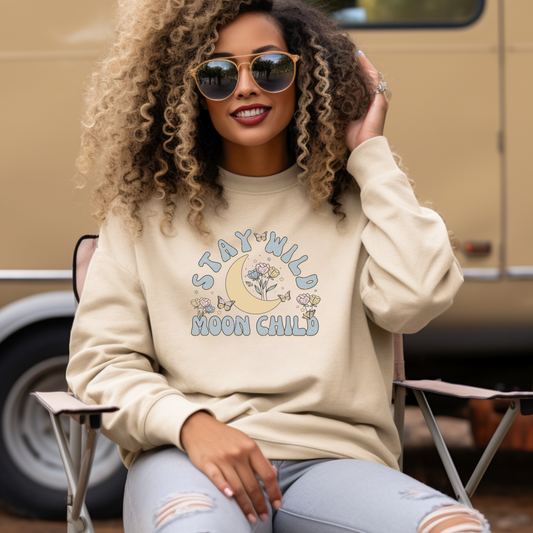 Stay Wild Moon Child Vintage DTF Transfer