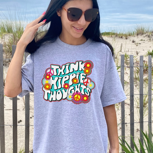 Think Hippie Thoughts DTF Transfer