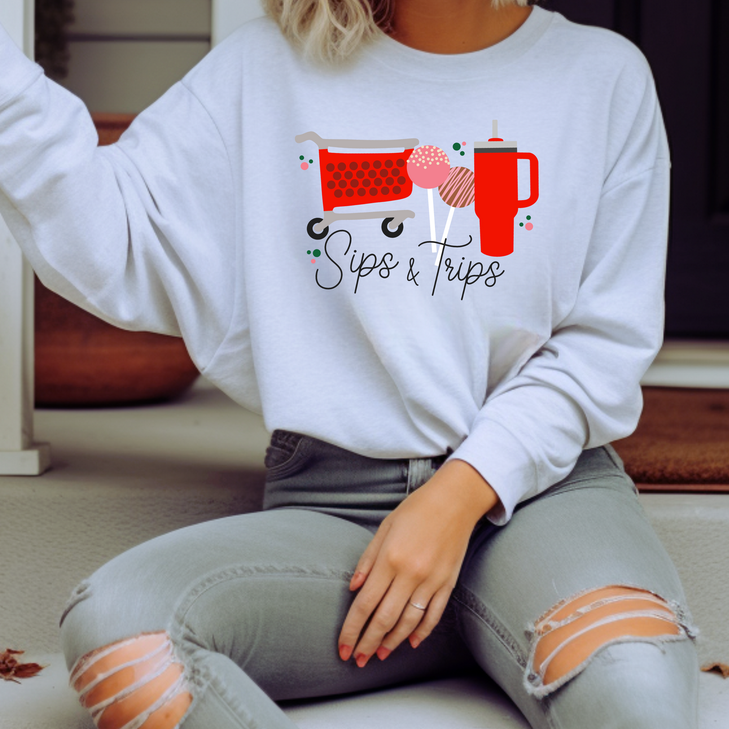 Sips & Trips DTF Transfer