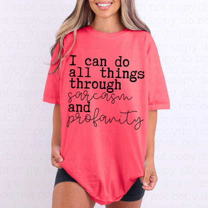 Unfiltered Sayings – Premade DTF Gang Sheet | Ready to Press DTF Transfers