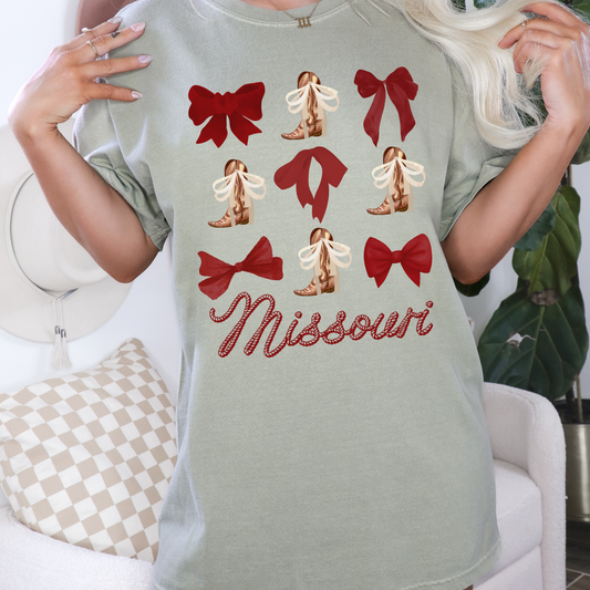 Missouri Coquette - T-shirt - Hectic Momma Printing