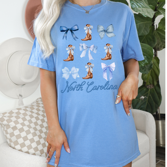 North Carolina Coquette - T-shirt - Hectic Momma Printing