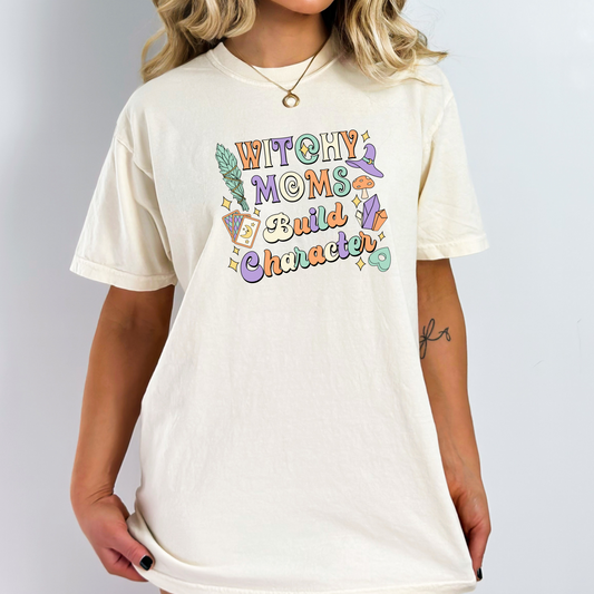 witchy moms build character dtf transfer