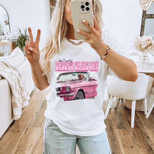 Don't Worry Daddy's On His Way - Hectic Momma Printing