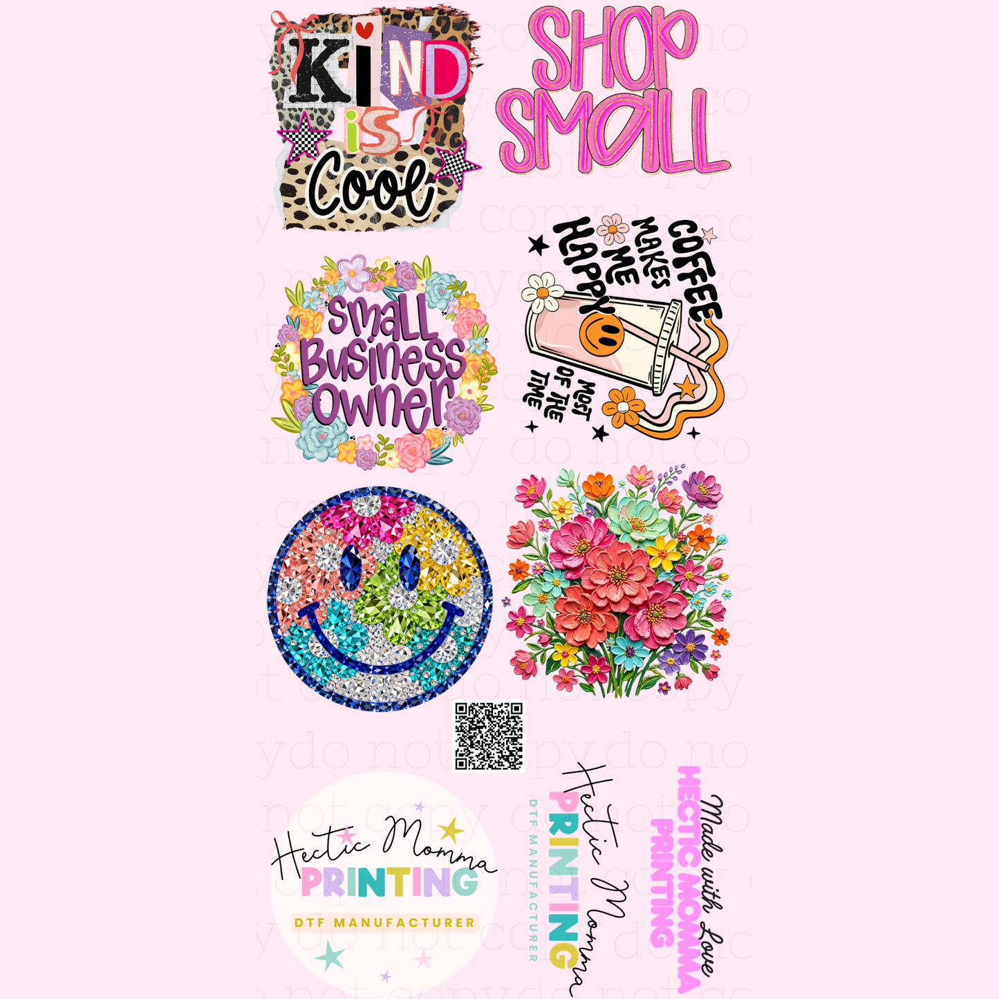 FREE DTF SAMPLE BUNDLE - Hectic Momma Printing