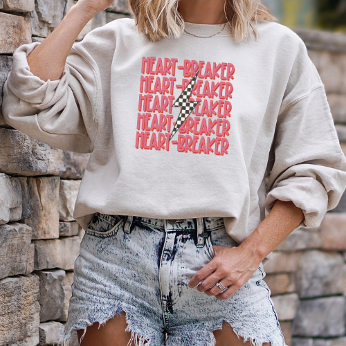 Heart Breaker Transfer - Hectic Momma Printing