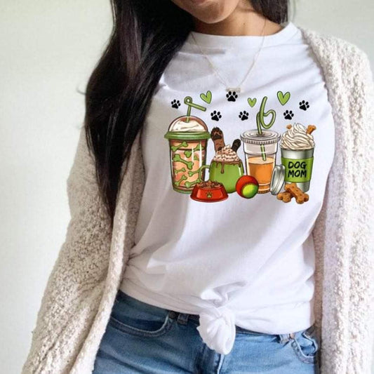 DOG MOM COFFEE - DTF TRANSFER - Hectic Momma Printing