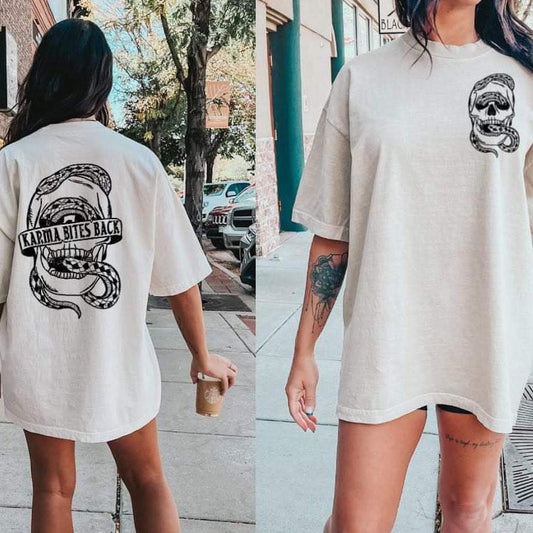 KARMA BITES BACK WITH POCKET TRANSFER - Hectic Momma Printing