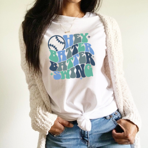 HEY BATTER BATTER SWING - DTF TRANSFER - Hectic Momma Printing
