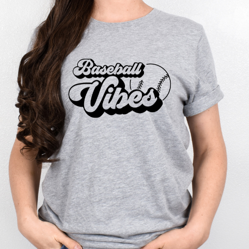 baseball vibes dtf transfer